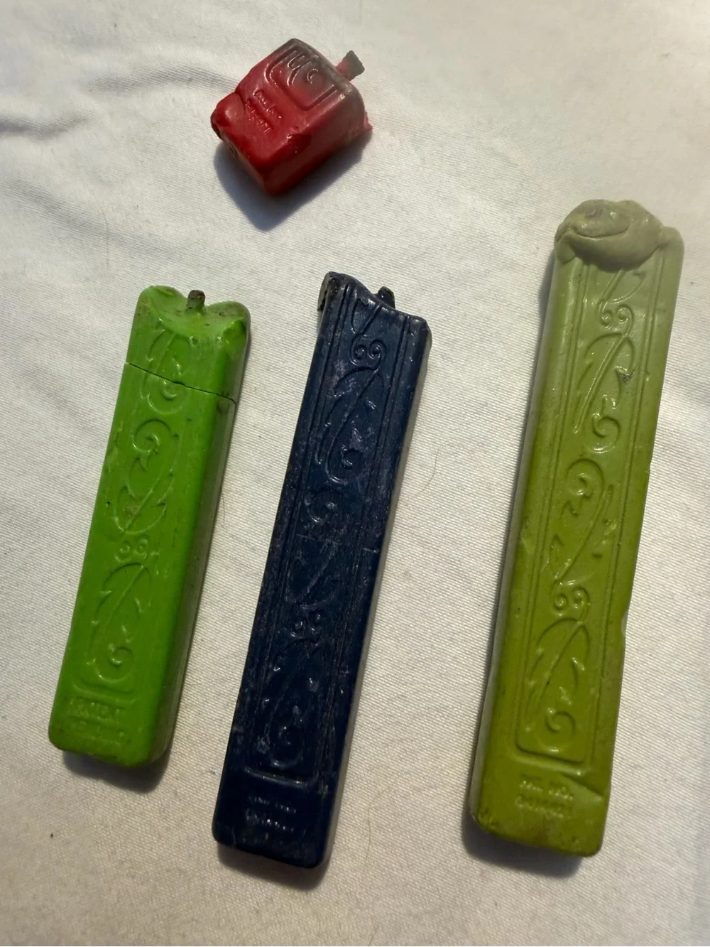Vintage Italian Brass Wax Seal Stamps SWAK Hearts Turtle Walkdens Wax 1960s